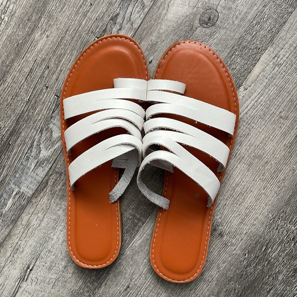 Shein White Sandals